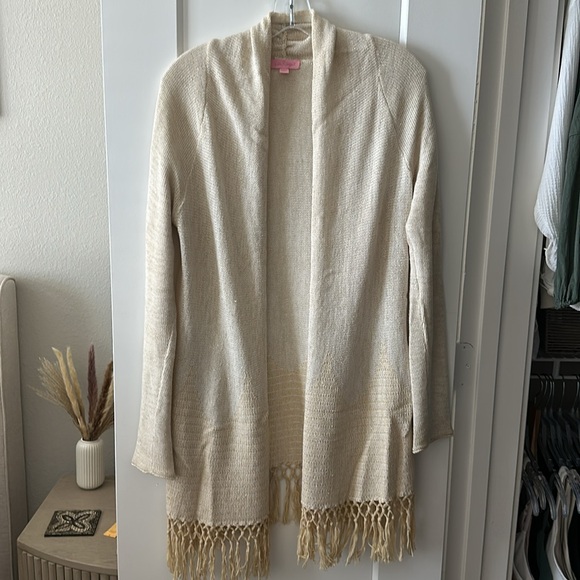 Lilly Pulitzer Tatum Long Fringe Hem Cardigan - Picture 5 of 8
